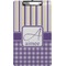 Purple Gingham & Stripe Clipboard (Legal)