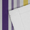 Purple Gingham & Stripe Close up of Fabric