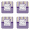 Purple Gingham & Stripe Coaster Set - APPROVAL