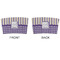 Purple Gingham & Stripe Coffee Cup Sleeve - APPROVAL