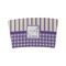 Purple Gingham & Stripe Coffee Cup Sleeve (Personalized)