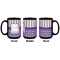 Purple Gingham & Stripe Coffee Mug - 15 oz - Black APPROVAL