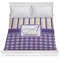 Purple Gingham & Stripe Comforter (Queen)