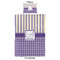 Purple Gingham & Stripe Comforter Set - Twin XL - Approval