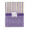 Purple Gingham & Stripe Comforter - Twin XL - Front