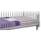 Purple Gingham & Stripe Crib 45 degree angle - Fitted Sheet