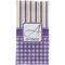 Purple Gingham & Stripe Crib Comforter/Quilt - Apvl