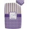 Purple Gingham & Stripe Crib Fitted Sheet - Apvl