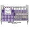 Purple Gingham & Stripe Crib - Profile Sold Seperately