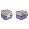 Purple Gingham & Stripe Cubic Gift Box - Approval