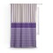 Purple Gingham & Stripe Curtain