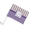 Purple Gingham & Stripe Custom Car Flag