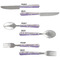 Purple Gingham & Stripe Cutlery Set - APPROVAL