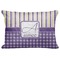 Purple Gingham & Stripe Decorative Baby Pillowcase - 16"x12" (Personalized)