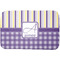 Purple Gingham & Stripe Dish Drying Mat (Personalized)