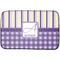 Purple Gingham & Stripe Dish Drying Mat (Personalized)