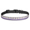 Purple Gingham & Stripe Dog Collar (Personalized)