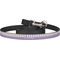 Purple Gingham & Stripe Dog Leash w/ Metal Hook2