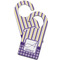 Purple Gingham & Stripe Door Hanger - MAIN