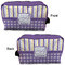 Purple Gingham & Stripe Dopp Kit - Approval