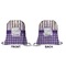 Purple Gingham & Stripe Drawstring Backpack