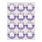 Purple Gingham & Stripe Drink Topper - Small - Set of 12