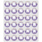 Purple Gingham & Stripe Drink Topper - XSmall - Set of 30