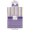 Purple Gingham & Stripe Duvet Cover Set - Twin XL - Approval