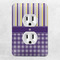 Purple Gingham & Stripe Electric Outlet Plate - LIFESTYLE