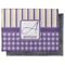 Purple Gingham & Stripe Electronic Screen Wipe - Flat