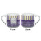 Purple Gingham & Stripe Espresso Cup - 6oz (Double Shot) (APPROVAL)