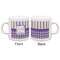 Purple Gingham & Stripe Espresso Cup - Apvl