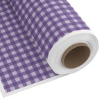 Purple Gingham & Stripe Fabric by the Yard - PIMA Combed Cotton