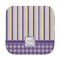 Purple Gingham & Stripe Face Towel (Personalized)