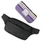 Purple Gingham & Stripe Fanny Packs - FLAT (flap off)
