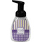 Purple Gingham & Stripe Foam Soap Bottle