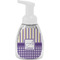 Purple Gingham & Stripe Foam Soap Bottle (Personalized)