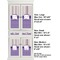 Purple Gingham & Stripe Full Cabinet (Show Sizes)