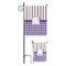 Purple Gingham & Stripe Garden Flag - PARENT/MAIN