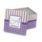 Purple Gingham & Stripe Gift Boxes with Lid - Parent/Main