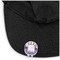 Purple Gingham & Stripe Golf Ball Marker Hat Clip - Main