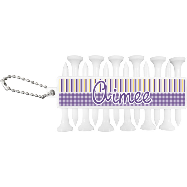 Purple Gingham & Stripe Golf Buddy