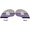 Purple Gingham & Stripe Golf Club Covers - APPROVAL