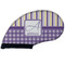 Purple Gingham & Stripe Golf Club Covers - FRONT