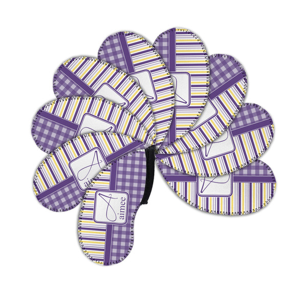 Purple Gingham & Stripe Golf Club Covers - PARENT/MAIN (set of 9)