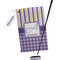 Purple Gingham & Stripe Golf Gift Kit (Full Print)