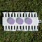 Purple Gingham & Stripe Golf Tees & Ball Markers Set - Back