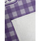 Purple Gingham & Stripe Golf Towel - Detail