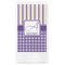 Purple Gingham & Stripe Guest Paper Towels - Full Color (Personalized)