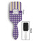 Purple Gingham & Stripe Hair Brush - Approval